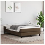  Krevet s oprugama i madracem tamnosmeđi 120 x 200 cm od tkanine | shoptok.hr