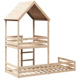  Krevet na kat s krovom 80 x 200 cm od masivne borovine | shoptok.hr