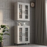 The Living Store Viseča stenska omarica betonsko siva 69,5x34x90 cm - Viseča Stenska Omarica, (21429552) Cene