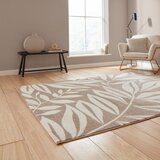 Catherine Lansfield Svjetlo smeđi tepih 120x170 cm Sorral Leaves – | shoptok.hr