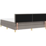  LED Box Spring Krevet Sivo-smeđa 180 x 200 cm tkanina | shoptok.hr