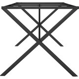 vidaXL Noge za blagovaonski stol X-oblika 160x80x73cm lijevano željezo | shoptok.hr