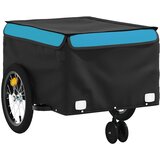 Prikolica za bicikl crno-plava 45 kg željezna | shoptok.hr