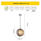 Opviq L1255 - chrome chrome chandelier | ePonuda.com