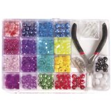 RAYHER Perle set s kleščami, mešane barve 180g 20x13,5 cm, (20633868) | Shoptok.si