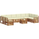  Set vanjskih sofa 11 kom. Prirodna i krem | shoptok.hr