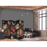  Paravan - Floral Illustration - Magnificent Flower Buds on a Turquoise Background | shoptok.hr