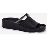S. BARSKI Leather Women's Slippers With Decorative Strap | Shoptok.si
