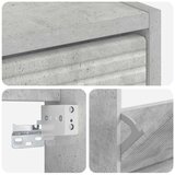  Ormar za cipele na zidu HAARLEM 71 x 17 x 86 cm Betonska siva - Betonska siva | shoptok.hr