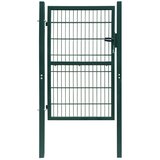 vidaXL 2D vrata za ogradu (jednostruka) zelena 106 x 230 cm | shoptok.hr