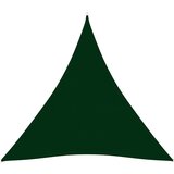vidaXL Senčno jadro oksford blago trikotno 3,6x3,6x3,6 m temno zeleno Cene
