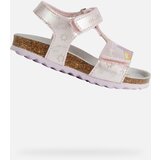 Geox Light Pink Girls Sandals Chalki - Girls Cene