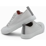 Ombre Men's short sneakers monocolor - gray | Shoptok.si