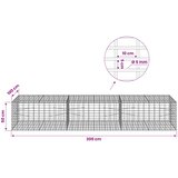  Gabion s žicom debljine 5 mm i mrežom 5x10 cm 300x100x50 cm Slike