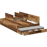  postelja z dodatnim prostorom za shranjevanje iz starega lesa 120x200 cm, (22103347) | Shoptok.si