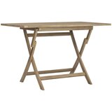 vidaXL sklopivi vrtni stol sivi 120 x 70 x 75 cm od masivne tikovine | shoptok.hr