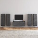 The Living Store TV omarica 5 kosov siva trdna borovina - TV Omarica, (21376308) Cene