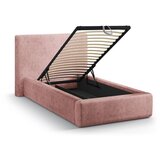 Micadoni Ružičasti tapecirani krevet s prostorom za odlaganje s podnicom 90x200 cm Amy – | shoptok.hr