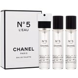 Chanel N°5 L´Eau 3x20 ml toaletna voda polnilo za ženske Cene