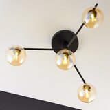 Jupiter 2031 - plafonska visilica figaro 4xG9/10W/230V crna/zlatna/bež | Eponuda.com