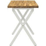  90 x 55 x 75 cm Čvrsto drvo akacije Bijela Pravokutni | shoptok.hr