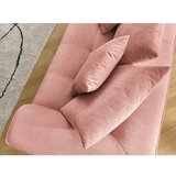 Bobochic Paris Rožnata sedežna garnitura iz šenilje 237 cm Whesley – | Shoptok.si