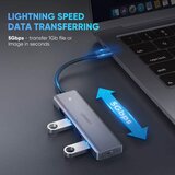 Ugreen razdelilec hub usb-c, 4 vhodi, usb-a | Shoptok.si