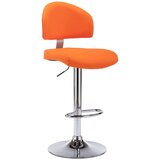 Furnova Barski stolček oranžno umetno usnje, (22056030) | Shoptok.si