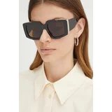 Alexander Mcqueen Sončna očala ženska, rjava barva, AM0446S