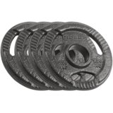 Rebel Active olimpijski utezi od lijevanog željeza 4x1,25 kg, rupa 51 mm, ploča s ručkama | shoptok.hr