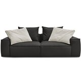 Bobochic Paris Črna sedežna garnitura iz umetnega usnja 260 cm Boheme – | Shoptok.si