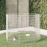  Ograđeni prostor za životinje slobodnog uzgoja s 8 panela, 54 x 100 cm, pocinčano željezo | shoptok.hr