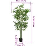  Umjetno bambusovo drvo 2 pcs Zelena 45 x 18 x 175 cm | Eponuda.com