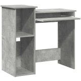 vidaXL Radni stol s policama siva boja betona 84x40x78 cm drveni | shoptok.hr