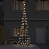  LED božićno drvce s 555 LED svjetlima Topla bijela 500 cm Metal | shoptok.hr