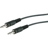 Roline 11.09.4501 utičnica audio priključni kabel [1x 3,5 mm banana utikač - 1x 3,5 mm banana utikač] 1.00 m crna sa zaš Cijene