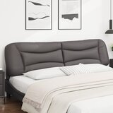  Jastuk za uzglavlje Hvar sivi 200 cm od umjetne kože | shoptok.hr