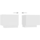 TV ormarić s LED svjetlima bijeli 180 x 35 x 40 cm | Eponuda.com