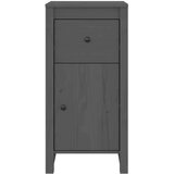  Komoda 2 kosa siva 40x35x80 cm trdna borovina, (20654653) | Shoptok.si