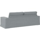 SOFA Svijetlo siva 222 x 80 x 82 cm Metal | shoptok.hr