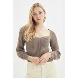 Trendyol mink collar detailed knitwear sweater Cene