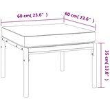  Vrtni taburei s jastucima boje pijeska 2 kom 60x60x35 cm čelik | shoptok.hr