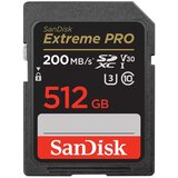 San Disk SDXC 512GB Extreme Pro 200MB/s V30 UHS-I Class10 U3 V30 SDSDXXD-512G-GN4IN | Eponuda.ba