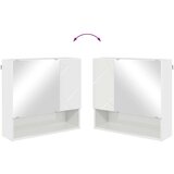 vidaXL Komplet pohištva za kopalnico 4 pcs Bela z visokim sijajem | Shoptok.si