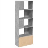  Regal za knjige boja betona 70 x 36 x 189 cm konstruirano drvo Slike