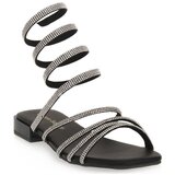 Laura Biagiotti Sandali & Odprti čevlji LINEN BLACK Črna Cene