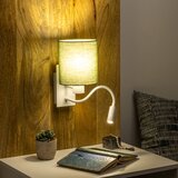  Brilagi - LED zidna lampa NUBILA 1xE27/25W/230V + LED/3W bela/zelena | Eponuda.com