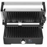 Aeno electric grill EG2: 2000W, temperature regulation, max opening angle -180°, plate size 290*234mm Cene