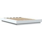 vidaXL Okvir kreveta s LED svjetlima bijeli 135 x 190 cm drveni | shoptok.hr