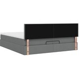  Otomanski okvir kreveta s madracima tamnosivi 200x200cm tkanine | shoptok.hr